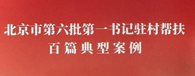 首發(fā)投資集團幫扶案例入選《北京市幫扶經(jīng)濟薄弱村典型案例》